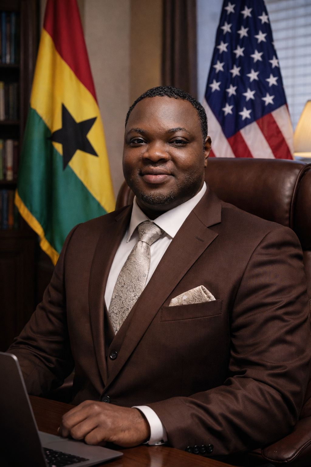 ETK founder and managing director seated in a professional office